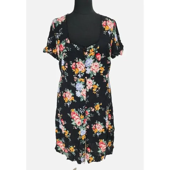 Forever 21 | Dresses | Forever 2 Women Plus Size 3x Woven Dress Black Multi  Mini Fit Flare Dress 323p | Poshmark